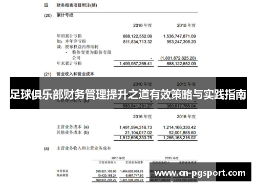 足球俱乐部财务管理提升之道有效策略与实践指南
