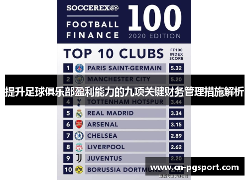 提升足球俱乐部盈利能力的九项关键财务管理措施解析